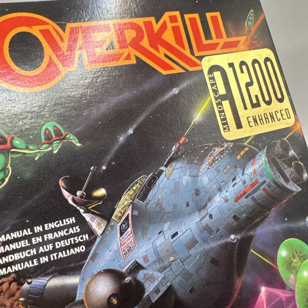 Overkill Commodore Amiga 1200 4000 Disks CIB COMPLETE W/ Poster & Reg Card